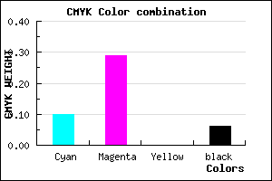 #D6A9EF color CMYK mixer