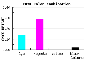 #D6B2FA color CMYK mixer