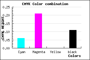 #D6B4E4 color CMYK mixer
