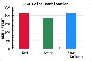 rgb background color #D6BAD5 mixer