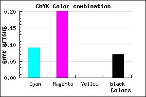#D6BCEC color CMYK mixer