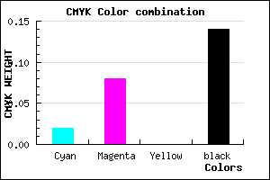 #D6C9DB color CMYK mixer