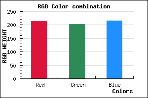 rgb background color #D6CAD8 mixer