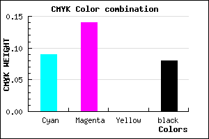#D6CAEA color CMYK mixer