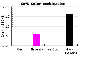 #D6CBD7 color CMYK mixer