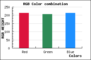 rgb background color #D6CED5 mixer