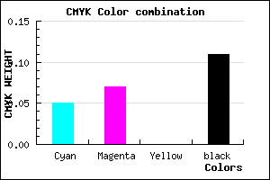 #D6D2E2 color CMYK mixer