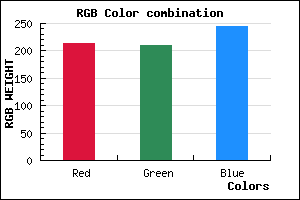 rgb background color #D6D2F4 mixer