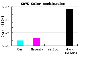 #D6D5DB color CMYK mixer