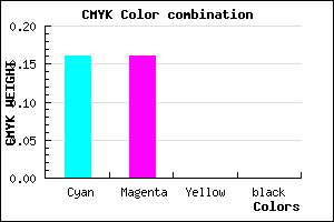 #D6D5FF color CMYK mixer