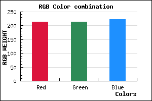 rgb background color #D6D6DE mixer