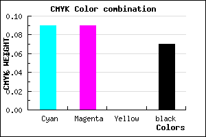 #D6D6EC color CMYK mixer