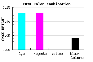 #D6D6F6 color CMYK mixer