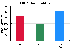 rgb background color #D78CFE mixer
