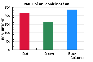 rgb background color #D7A5EB mixer
