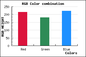 rgb background color #D7B4DE mixer