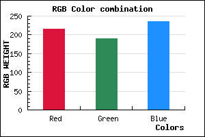 rgb background color #D7BDEB mixer