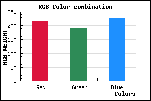 rgb background color #D7C0E2 mixer