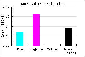 #D7C1E7 color CMYK mixer