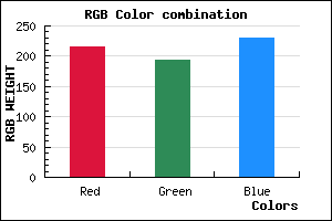 rgb background color #D7C2E6 mixer
