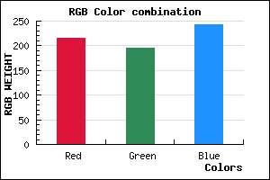 rgb background color #D7C4F2 mixer