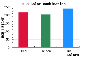 rgb background color #D7CBEF mixer