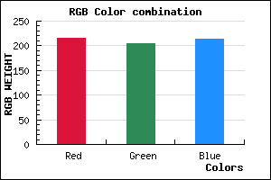rgb background color #D7CDD5 mixer