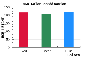 rgb background color #D7CDDB mixer