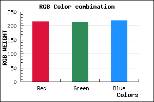 rgb background color #D7D5DB mixer