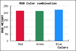 rgb background color #D7D6DE mixer