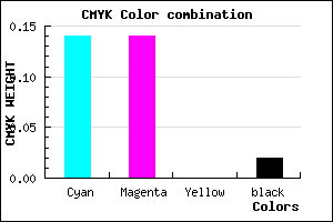 #D7D7FB color CMYK mixer