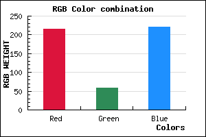 rgb background color #D73BDD mixer