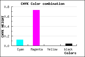 #D743F5 color CMYK mixer
