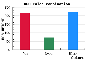 rgb background color #D748DC mixer