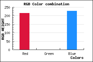 rgb background color #D800E4 mixer