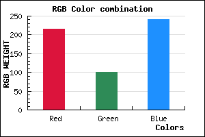 rgb background color #D865F1 mixer