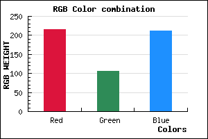 rgb background color #D86AD4 mixer