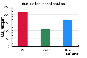 rgb background color #D86CA8 mixer