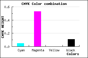#D86CE4 color CMYK mixer