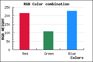 rgb background color #D86CE4 mixer
