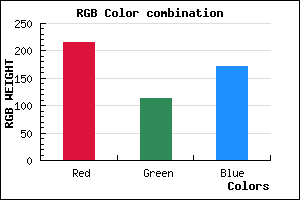 rgb background color #D872AC mixer