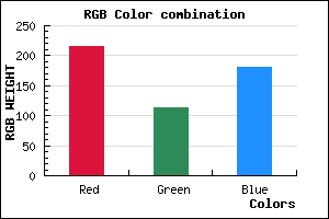 rgb background color #D872B5 mixer
