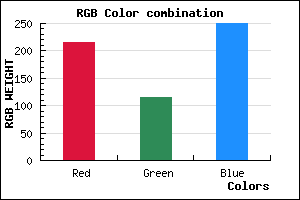 rgb background color #D873FA mixer