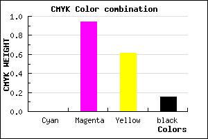 #D80C54 color CMYK mixer
