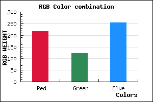 rgb background color #D87BFF mixer
