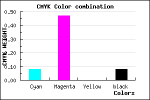 #D87CEA color CMYK mixer