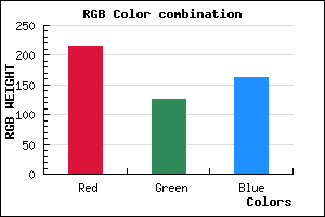 rgb background color #D87EA2 mixer