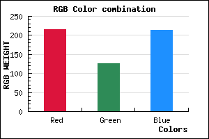 rgb background color #D87ED5 mixer