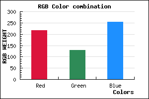 rgb background color #D881FD mixer