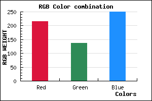 rgb background color #D888FA mixer